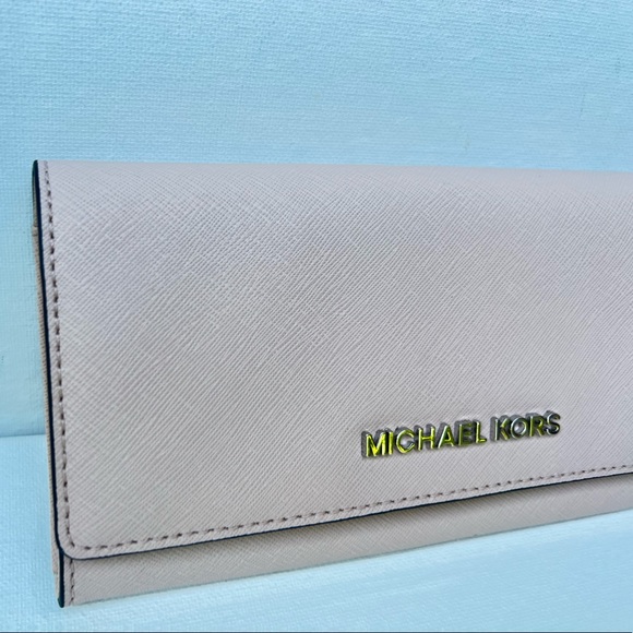 Michael Kors Jet Set Wallet Leather Pink - Picture 13 of 15